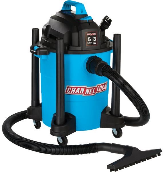 VACUUM WET/DRY 5 GAL 3.5HP CHANNELLOCK - Wet/Dry